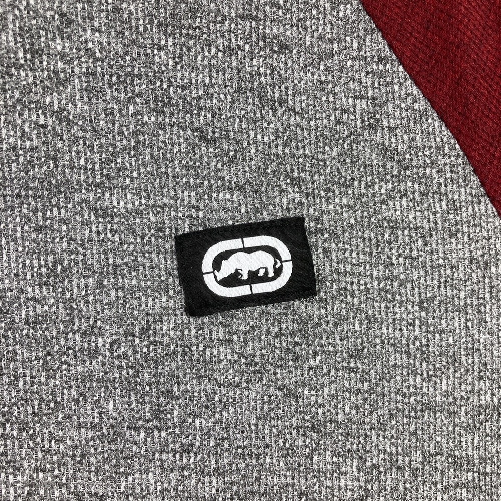 Ecko Unltd. Shirt Adult Large Gray Red Rhino Logo Long Sleeve Comfort Preppy - Picture 6 of 14